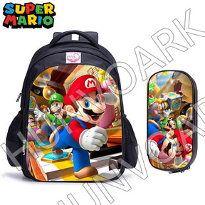 Kit Escolar Super Mario Bros, 2 Peças: Mochila e Estojo - CityBag