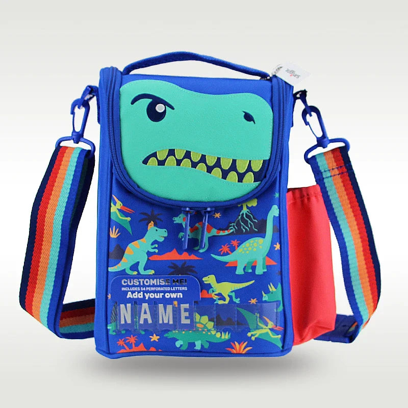 Material Escolar Infantil Dinossauro para Meninos: Mochila, Lancheira, Estojo e Carteira