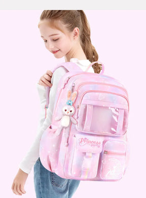 Mochila de Rodinha Feminina Infantil Modelo Nuvem