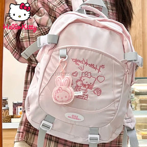 Mochila Escolar Feminina Moda Coreana Estampa Desenho Animado