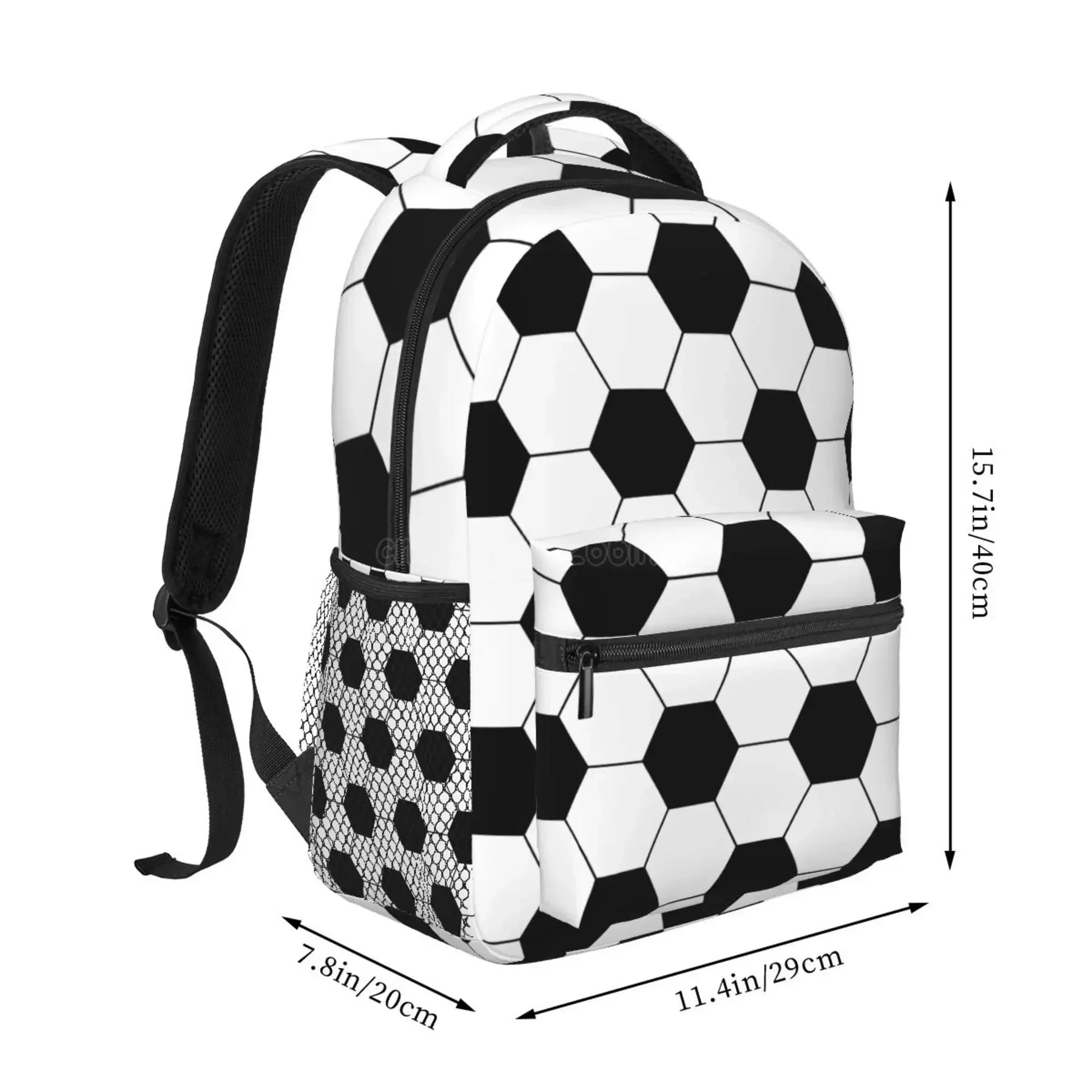 Mochila Escolar infantil Estampa Bola De Futebol Design Moderno