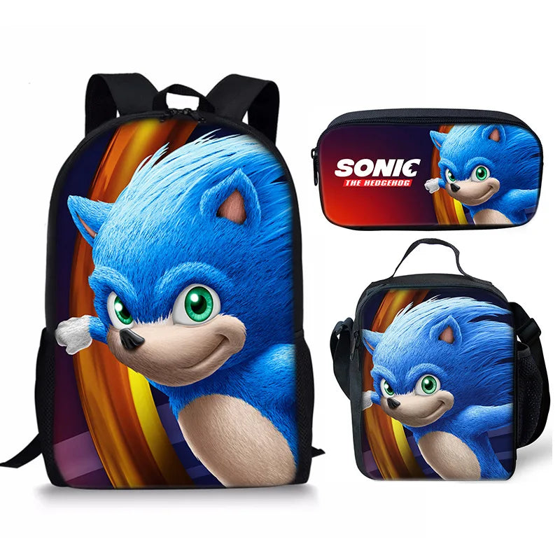 Kit Mochila Masculina Modelo Sonic