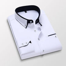 Camisa Social Masculina Manga Longa Com Bolso Zartman