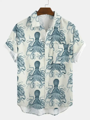 Camisa Masculina Manga Curta Tropical