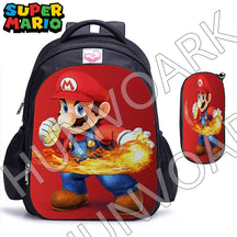 Kit Escolar Super Mario Bros, 2 Peças: Mochila e Estojo - CityBag