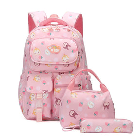 Kit Escolar para Meninas com: Mochila, Lancheira e Estojo