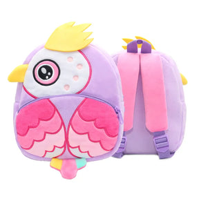 Mochila Escolar 3D Infantil de Bichinho de Pelúcia