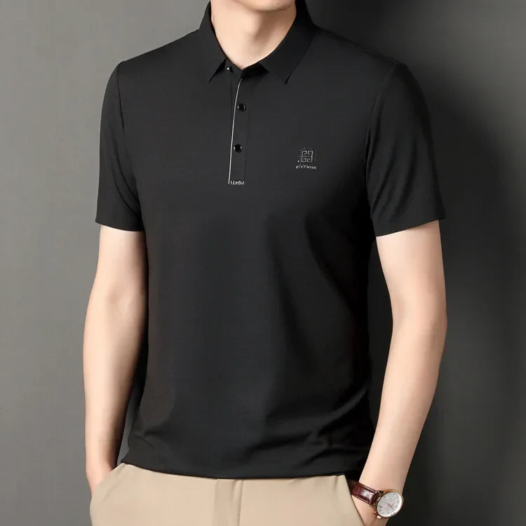 Camisa Masculina Polo sem Costura Algodão Peruano