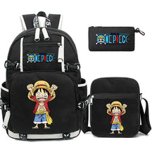 Kit Escolar 3 Peças do One piece: Mochila, Lancheira e Estojo