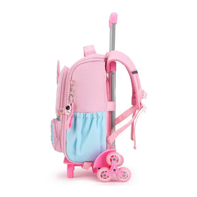 Mochila Escolar com 6 Rodinhas para Meninas e Meninos