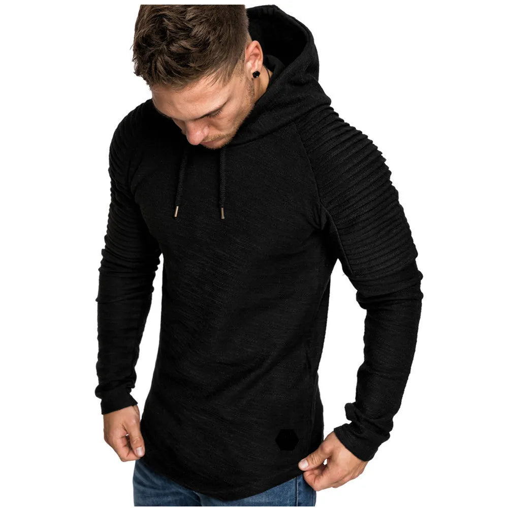 Jaqueta Masculina de Manga Cumprida com Capuz Para Inverno