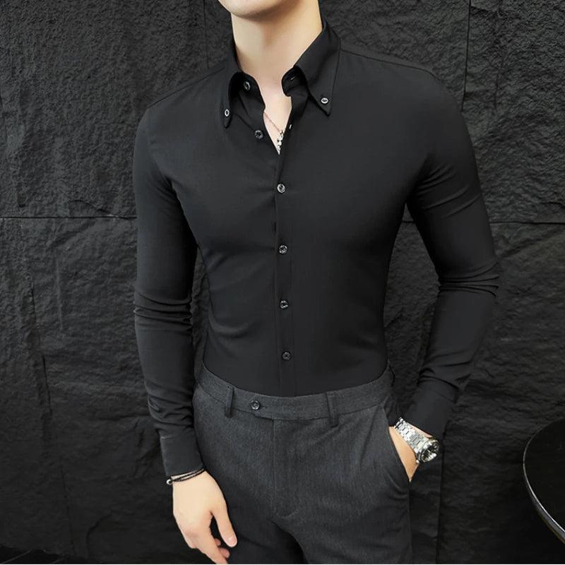 Camisa Social Masculina Slim Fit Anti Amassado Orion