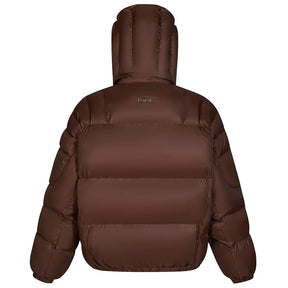 Jaqueta Puffer Masculina Com Capuz Parka Acolchoada Tendência