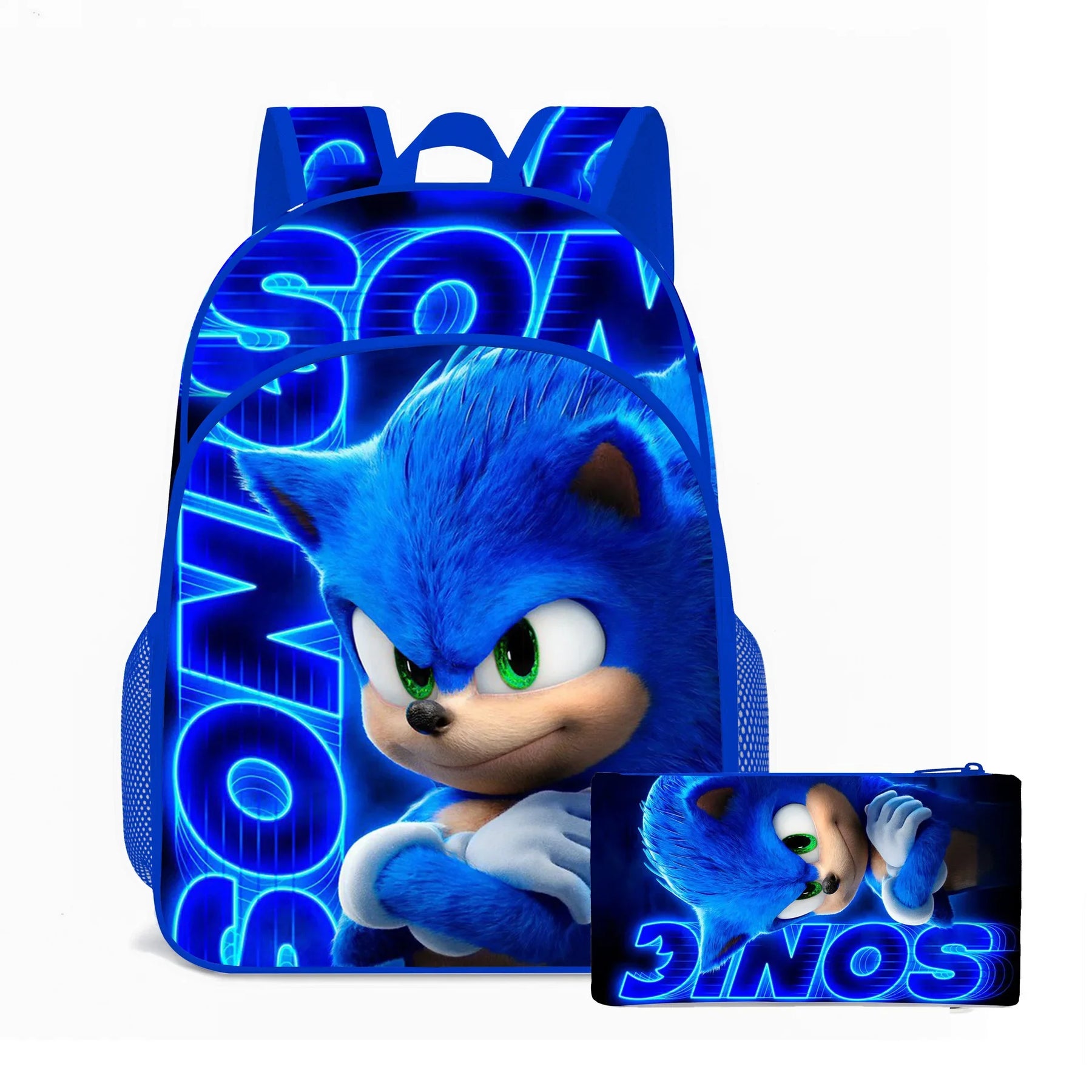 Kit Mochila Sonic Modelo 3D