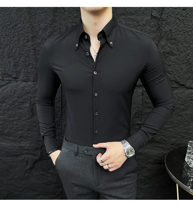 Camisa Social Masculina Slim Fit Anti Amassado Orion