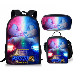 Kit Mochila Masculina Modelo Sonic