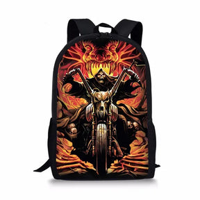 Mochila Escolar com Estampa de Caveira para Meninos - CityBag