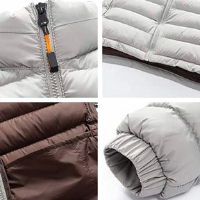 Jaqueta Parka Masculina Grossa Acolchoada Para Inverno