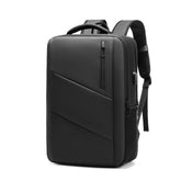 Mochila Masculina Impermeável Monocromática Para Viagem com Porta USB