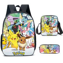 Kit Escolar Pokémon: Mochila, Bolsa de Ombro e Estojo