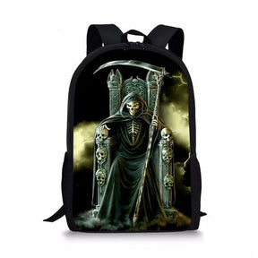 Mochila Escolar com Estampa de Caveira para Meninos - CityBag