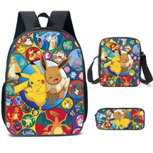 Kit Escolar Pokémon: Mochila, Bolsa de Ombro e Estojo