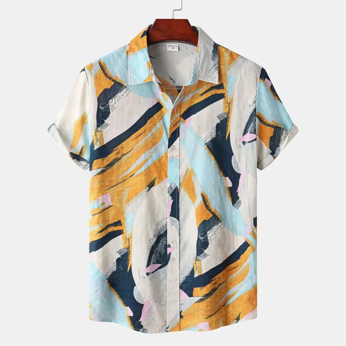 Camisa Masculina Manga Curta Amalfitana