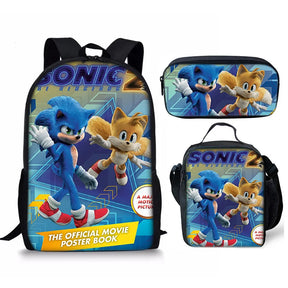 Kit Mochila Masculina Modelo Sonic