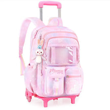 Mochila de Rodinha Feminina Infantil Modelo Nuvem