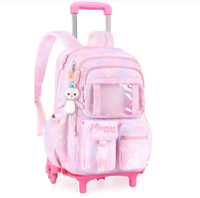 Mochila de Rodinha Feminina Infantil Modelo Nuvem