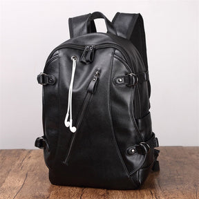 Mochila de Couro Masculina Vintage Para Notebook Até 15" - Rugged