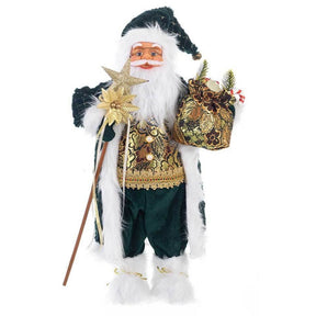 Boneco Papai Noel Roupa Verde - 30cm - 45cm - 60cm