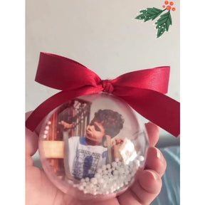 Bolinhas de Natal com Fotos Premium Eternize Momentos Personalizada