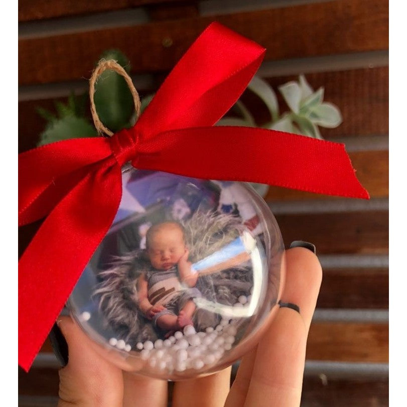 Bolinhas de Natal com Fotos Premium Eternize Momentos Personalizada