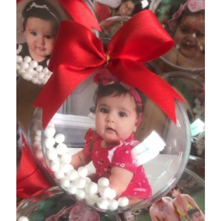 Bolinhas de Natal com Fotos Premium Eternize Momentos Personalizada