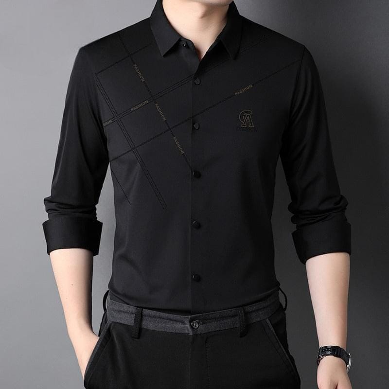 Camisa Social Masculina Manga Longa Montecarlo