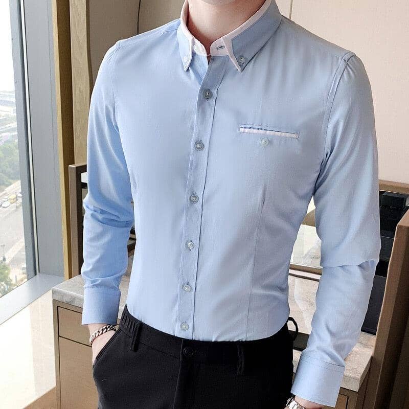 Camisa Social Masculina Manga Longa SlimFit Vivace