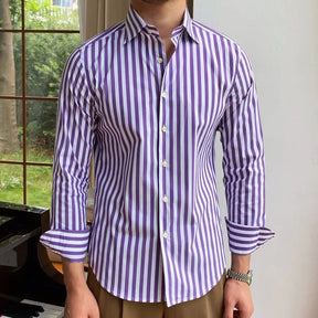 Camisa Social Masculina Listrada Moda Italiana Rivarro