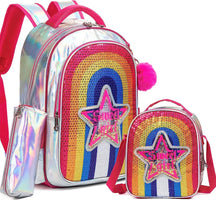 Kit Feminino Escolar Infantil: Mochila, Lancheira e Estojo - CityBag