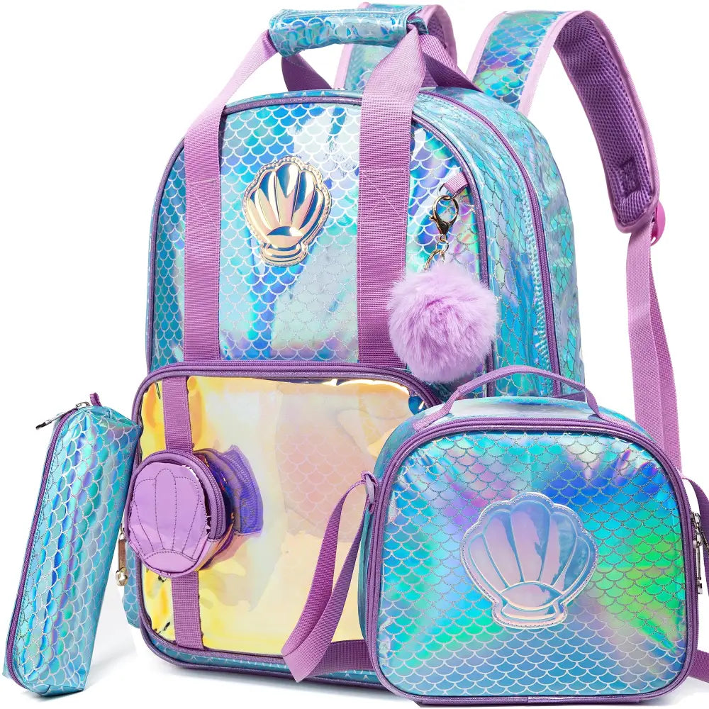 Kit Feminino Escolar Infantil: Mochila, Lancheira e Estojo - CityBag