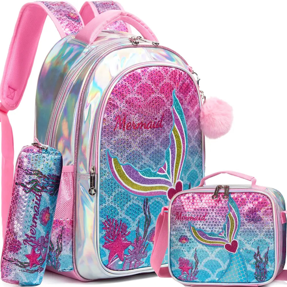 Kit Feminino Escolar Infantil: Mochila, Lancheira e Estojo - CityBag