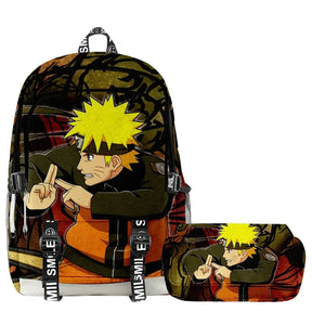 Kit Escolar Naruto: Mochila e Estojo - CityBag