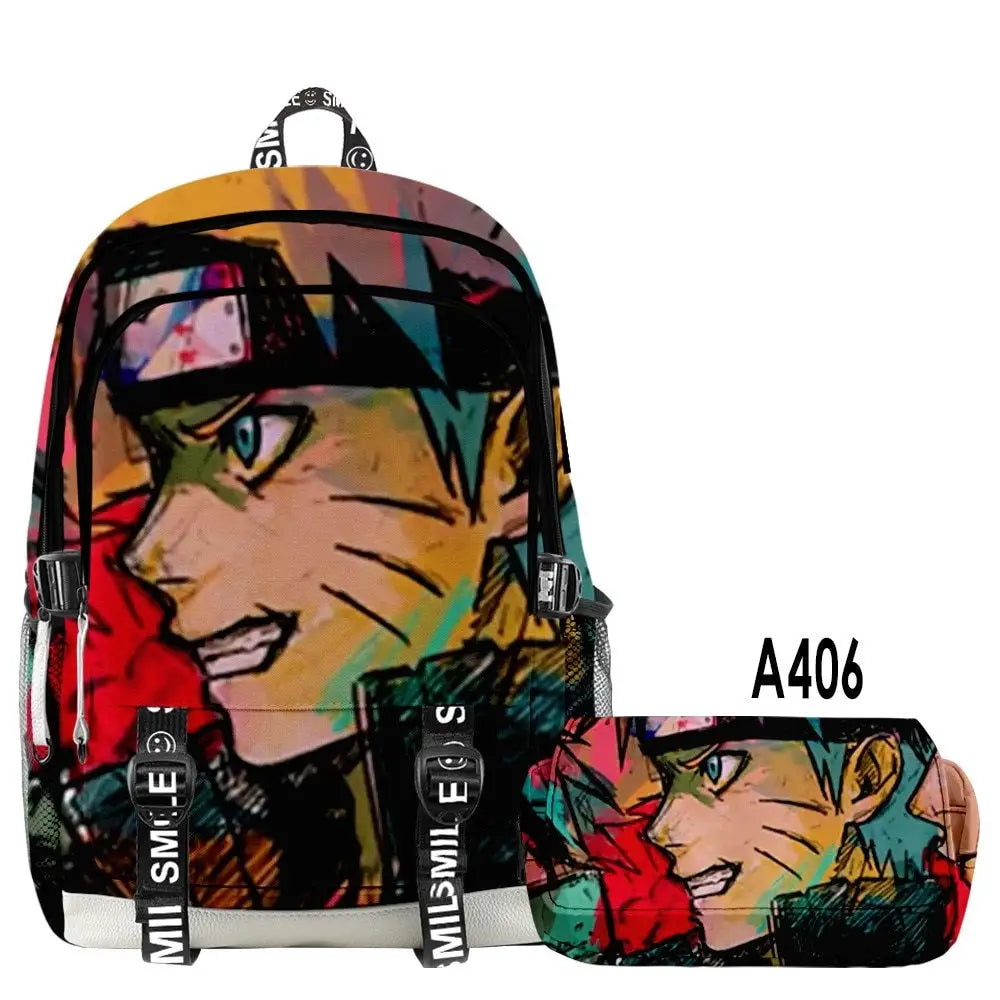 Kit Escolar Naruto: Mochila e Estojo - CityBag