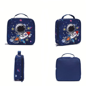 Kit Mochila Astronauta - Mochila, Lancheira e Estojo