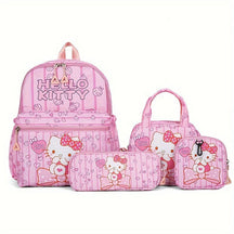 Kit Mochila Escolar Feminina Hello Kitty 4 Peças