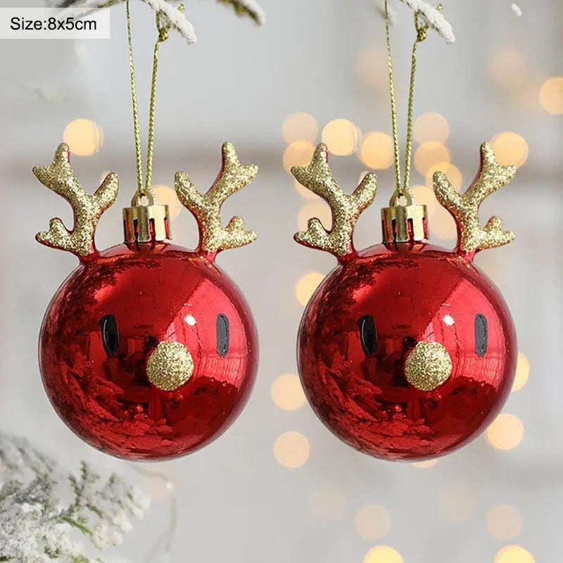 Bolas Decorativas para Árvore de Natal Renas