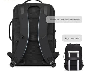 Mochila Executiva Viramelo MCH16 - Notebook 15,6", Impermeável, Trava TSA e Porta USB