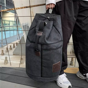 Mochila de Lona Masculina Para Viagem Alta Capacidade 60L