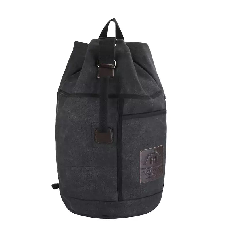 Mochila de Lona Masculina Para Viagem Grande Capacidade 30L