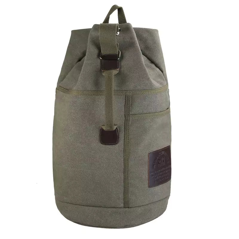 Mochila de Lona Masculina Para Viagem Grande Capacidade 30L